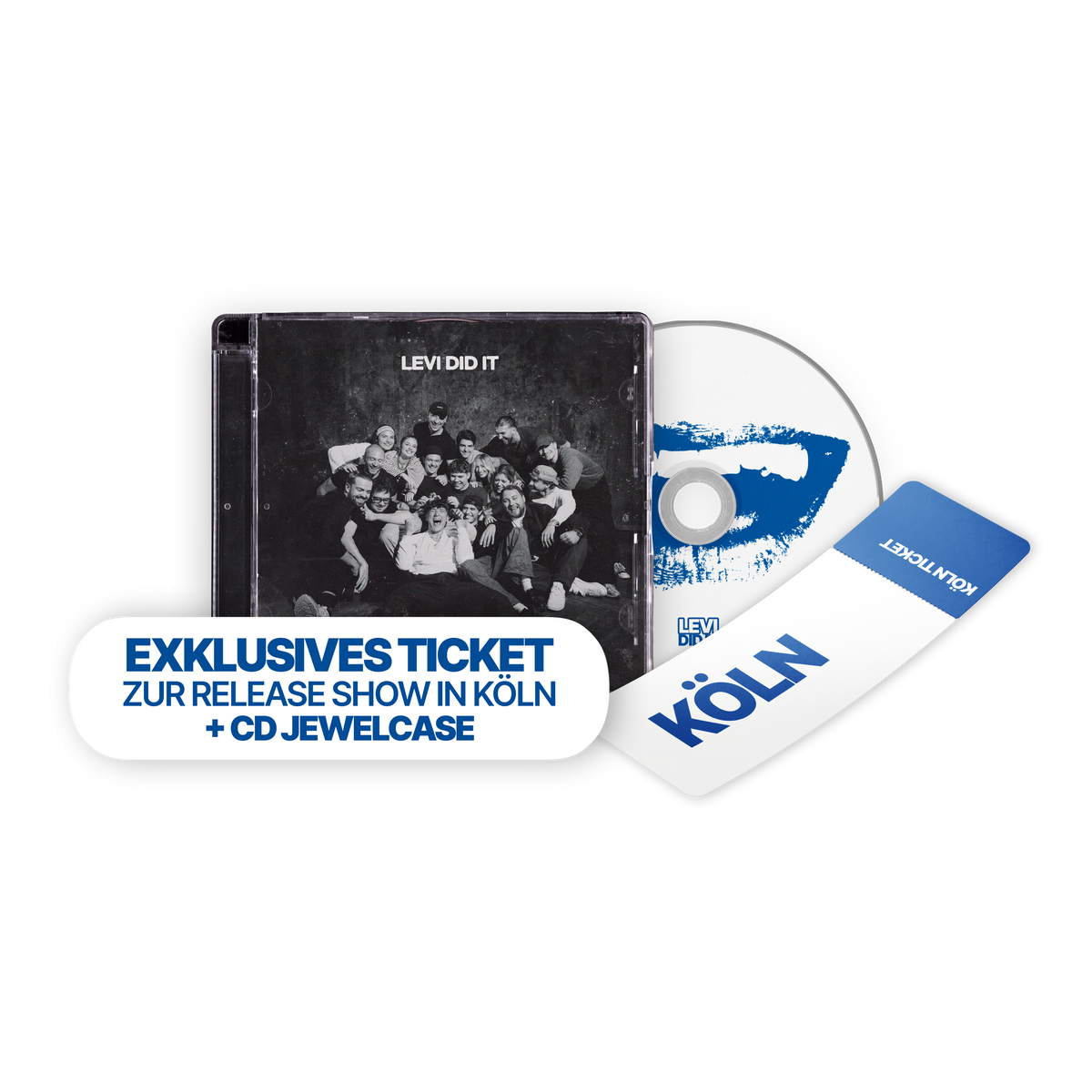 Levi Did It CD + EXKLUSIVES TICKET ZUR RELEASE ABENDSHOW IN KÖLN 25.10.2026
