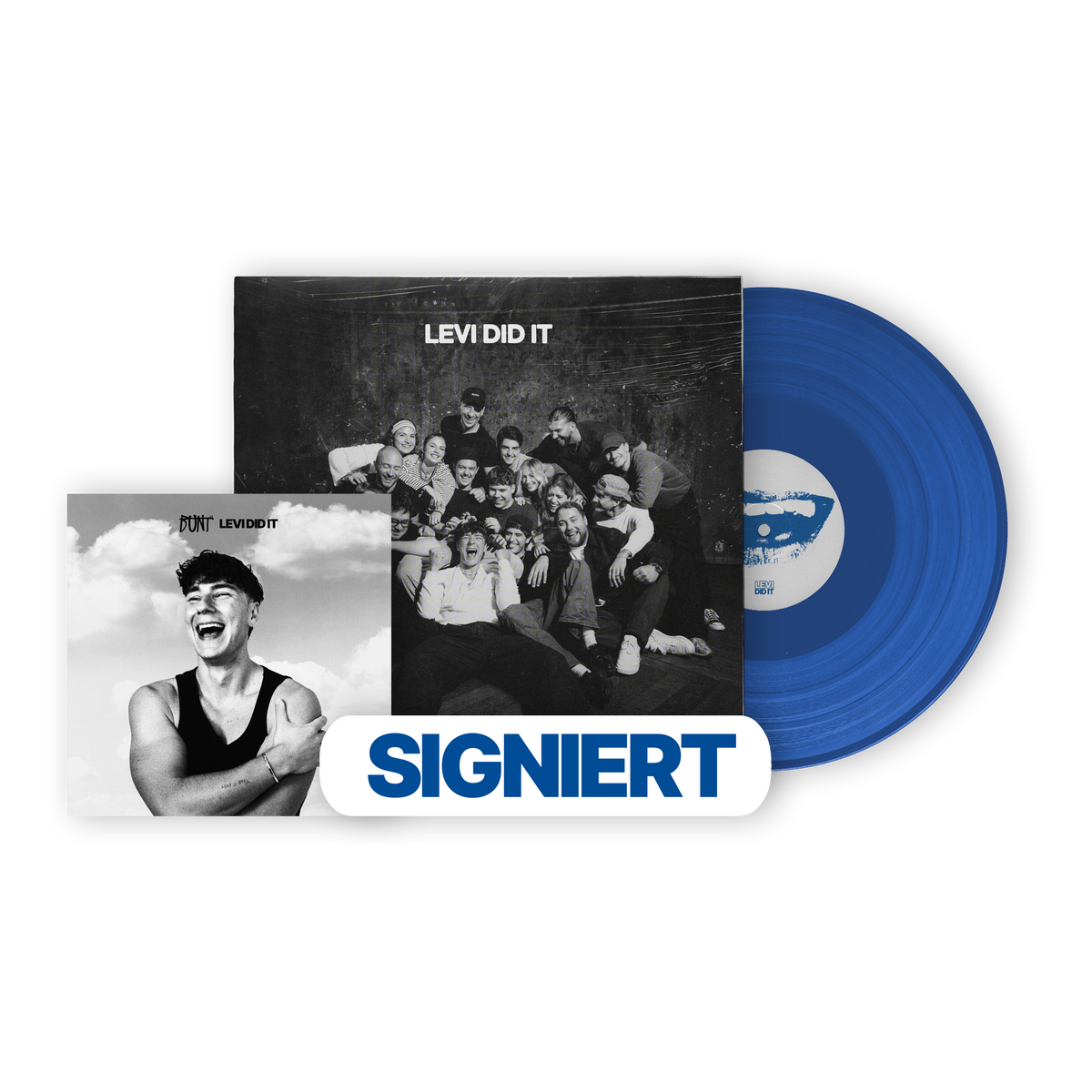 *LIMITED EDITION* SIGNIERTE Levi Did It Blue LP